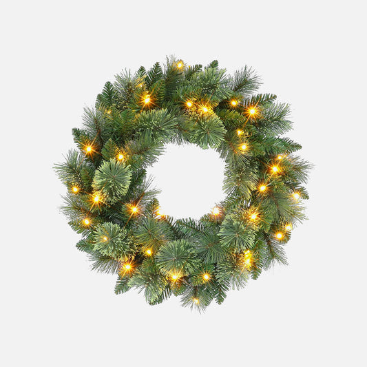 LED Christmas Wreath with Timer