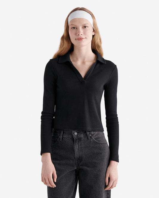 Sporty Fitted Knit Top T-Shirt