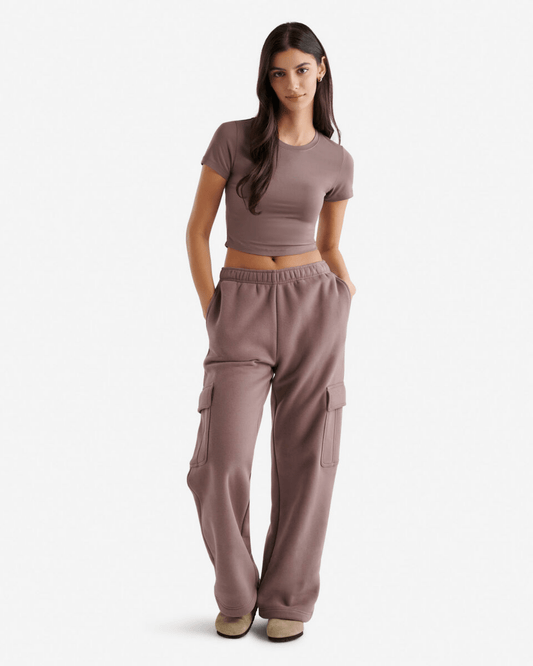 Alberta Style Knit Crop T-Shirt