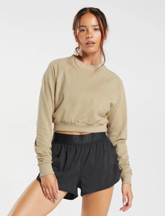 Training Crop Sweater – Brown