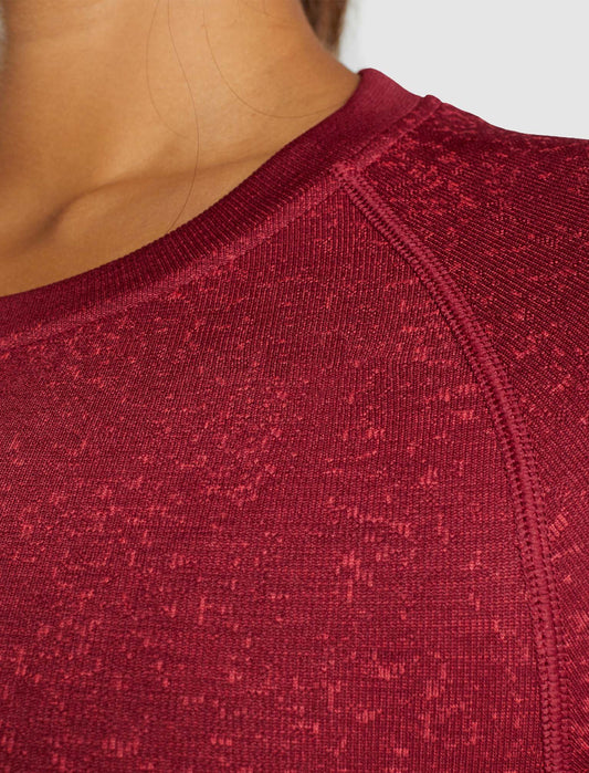 Fleck Seamless Sports Croptop – Red